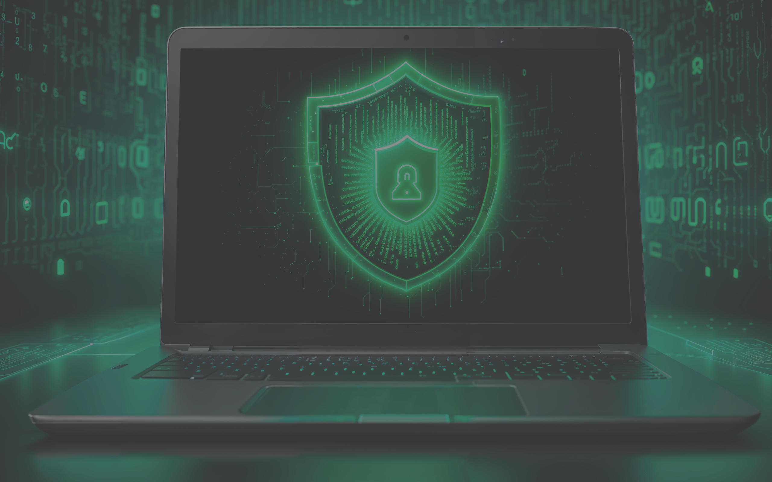 Laptop con protección Bitdefender GravityZone